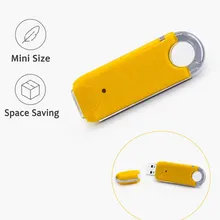 Chiavetta USB rotante e resistente alla polvere con anello per chiavi