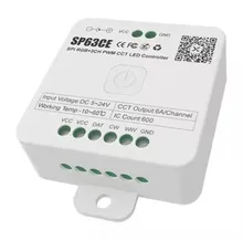 Sp63CE ไฟ LED มายากล RGBCCT ที่สามารถควบคุมได้ DC5-24V แผงควบคุมระยะไกล RF แบบบลูทูธอัจฉริยะสำหรับเพลง