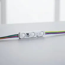Modul LED Rgbic IC+RGB Kontrol Jarak Jauh 12V DC Luar Ruangan Dapat Dimmable Dapat Disesuaikan Kotak Lampu LED DC12V 1LED