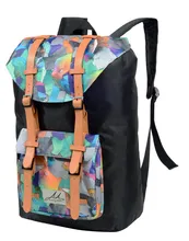 Maßgeschneiderter Kontrastfarbe Klappen-Rucksack aus cationischem Gewebe, Business-Computer-Rucksack, Outdoor-Alltagsrucksack, unterstützt ODM