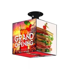 야외 풀 컬러 광고 매직 스퀘어 LED 스크린 P4 LED 큐브 디스플레이