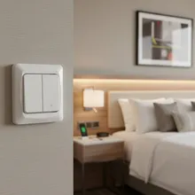 Interruttore principale del letto dell'hotel normale aperto tipo rocker a vite