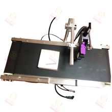 Máy in phun tự động tiên tiến với điều khiển màn hình cảm ứng và hệ thống băng tải