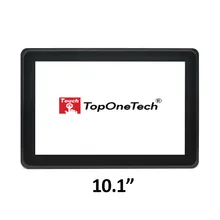 Vesa Rack Mount 10.1 10 Zoll Industrie All-in-One Computer PC mit Pcap Open Frame Multi-Touch-Bildschirm Sensorfolie FHD-Display Linux Windows Android OS Computer