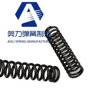 Resorte de compresión industrial grande de metal con espiral plana personalizada de micro precisión