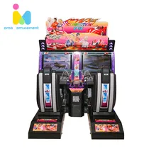 Simulatori di Corsa a Moneta 32 - Macchina da Gioco per la Guida di Auto per Intrattenimento Commerciale