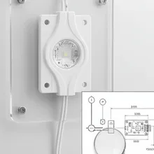 وحدة إضاءة LED عالية السطوع 12V لوحدة 2W 3LED للإعلانات في لافتات المتاجر صندوق الإضاءة صندوق IP65 وحدة LED 12V