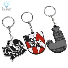 2D 3D Chaveiro de Borracha PVC Macia Personalizado com Logo de Personagem