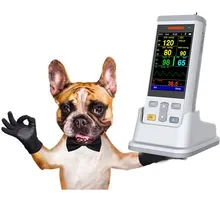Strumenti Veterinari Dispositivo Medico per SpO2 Monitoraggio della Pressione Arteriosa Non Invasivo e Temperatura del Paziente