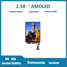وحدة شاشة OLED صغيرة للمراقبة من جميع الاتجاهات - 240X320 دقة، 40-Pin واجهة ميبى للأجهزة الطرفية المدمجة وعرض الملحقات للأجهزة الذكية