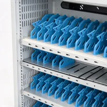 過電流保護システム搭載のカスタマイズ対応教室用タブレット充電トロリー