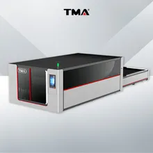 Machine de découpe laser à double table à haute rigidité 4020 6000W avec cadre renforcé et rails de guidage de précision