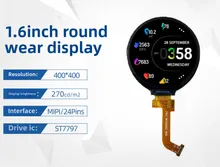 Yüksek Çözünürlüklü 1.6-Inch TFT LCD Modülü Mipi Arayüzü ile
