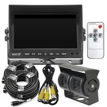 7inch Fahrzeug-Dash-Montageanzeige Dual-Rückfahrkamera-System