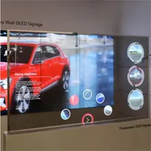 Display OLED trasparente con touchscreen per finestre interattive