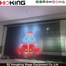 หน้าจอฮอโลกราฟิก LED แบบมองไม่เห็น P10.42 แผงโมดูล LED สีเต็มในร่ม แสดงผลฟิล์ม LED ที่ปรับแต่งได้