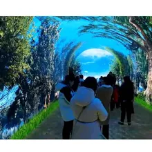 Tela de Vídeo LED Personalizada em Cores HD Módulo Macio Indoor Display Cilíndrico