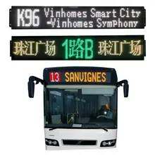 P10*12.5mm Volledige Kleur LED Bestemmingsdisplay voor Bus Voorzijde Achterzijde Zijraam