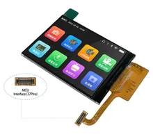 高解像度2.4-Inch IPS TFT LCDディスプレイモジュール スピインターフェース付き