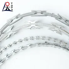 Çapraz Jilet Tipi Paslanmaz Çelik Malzeme Paslanmaz Jilet Barbed Wire