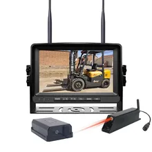 Погрузчик 7 Дюймовый беспроводной монитор Ahd 1080P Магнитная лазерная камера система