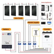 10kw 3 نظام تركيب الألواح الشمسية الهجينة 10kw 3 نظام تركيب الألواح الشمسية الهجينة