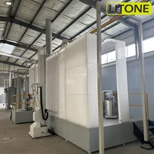 Elektrostatik Üretim Konveyör Zinciri Otomatik Toz Boyama Sistemi