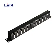 Kabelmanager aus Kunststoff und Metall 19 Zoll horizontaler Rack-Montage-Organizer mit großen Schlitzen Kabelmanagement-System