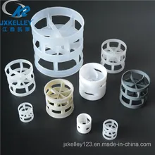 PP/Rpp/PVC/CPVC PVDF PTFE プラスチックランダムパッキング 25mm パルリング