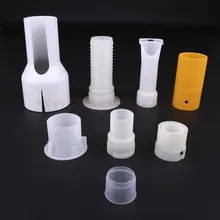 Muestra gratuita de personalización de acoplamiento reductor de PVC, nipple de rosca de PP, piezas de inyección de accesorios de tubería de plástico