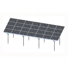 Stahlbasierte Halterung Montageschraube Solarpanel Bodenmontiertes Rack-System