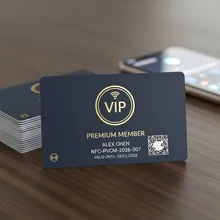 Kartu Anggota VIP PVC Cetak Kustom dengan Kode QR & Fungsi NFC
