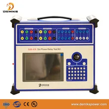 Unità di Test Relè Portatile Completa 6-Phase Dispositivo di Test Relè di Protezione