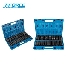45PCS Ensemble de douilles à choc profond pour outils pneumatiques