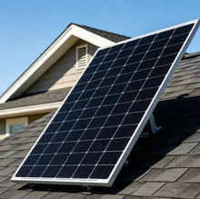Gebouw Gemonteerde Fotovoltaïsche Module Zonnepaneel