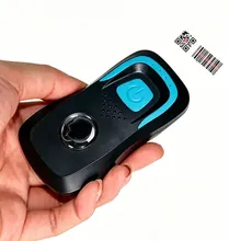 มินิ 2D เครื่องสแกนบาร์โค้ดแบบไร้สาย, บลูทูธ & 2.4G เครื่องอ่านคิวอาร์โค้ดพกพา, เครื่องสแกนบาร์โค้ดแบบมือถือสำหรับ ไอโอเอส, แอนดรอยด์, วินโดวส์, การจัดการสินค้าคงคลัง & การค้าปลีก