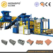 Qt6-15 Otomatik Beton Blok Tuğla Yapım Makinesi ile Yığınlama Sistemi