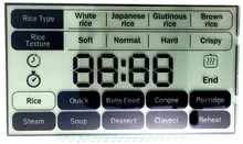 Pemasak Nasi Pintar Supor Layar LCD Segmen Kustom dengan Pencahayaan Latar Belakang