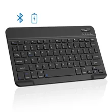 Tastiera wireless compatta ricaricabile slim per computer, tastiera portatile per tablet, mini tastiera Bluetooth Tastiera wireless compatta ricaricabile slim per computer, tastiera portatile per tablet, mini tastiera Bluetooth