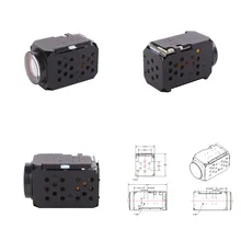 Дальний диапазон 25X 4MP 1/1.8" CMOS сенсор IP зум сетевой камеры модуля