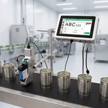 Ultraschnelle Online-Druckmaschine für die Batchcode-Kennzeichnung und den Druck auf Verpackungen von elektronischen Komponenten in großen Stückzahlen