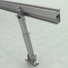 PV-Modulstruktur Flachdach Vorder- und Rückbein Solarpanel-Montagesystem