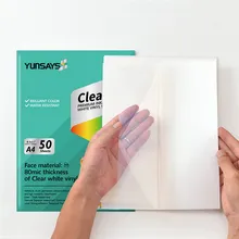 Su Geçirmez Vinil Mürekkep Püskürtmeli Yazıcı Etiketi A4 Boyutlu Sayfalar Mürekkep Püskürtmeli Çıktı Kağıdı