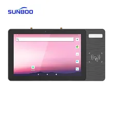 10inch เครื่องอ่าน RFID ระยะยาว NFC แท็บเล็ตแอนดรอยด์ที่ทนทาน หน้าจอดิจิตอลสำหรับการแสดงผล