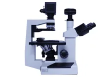 Microscopio biológico digital invertido con cámara