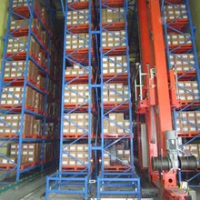 Hochwertiger langlebiger intelligenter doppelter Tiefenpalettenstaplerkran ASRS-Regalsystem industrielles automatisiertes Lager-Rückholsystem für die Lagerung im Lager