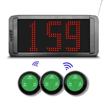 نظام استدعاء الطابور اللاسلكي مع نظام الاتصال الداخلي وشاشة LED