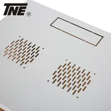 コンピュータールーム付きシングルセクション壁キャビネット、19インチラック