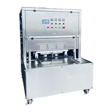 Máquina de Selagem de Contêiner de Sanduíche com Embalagem a Vácuo Pneumática e Atmosfera Modificada Máquina de Selagem de Contêiner de Sanduíche com Embalagem a Vácuo Pneumática e Atmosfera Modificada