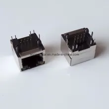 8p8c-LED يسار أصفر يمين أخضر Rj11 Rj12 RJ45 موصل